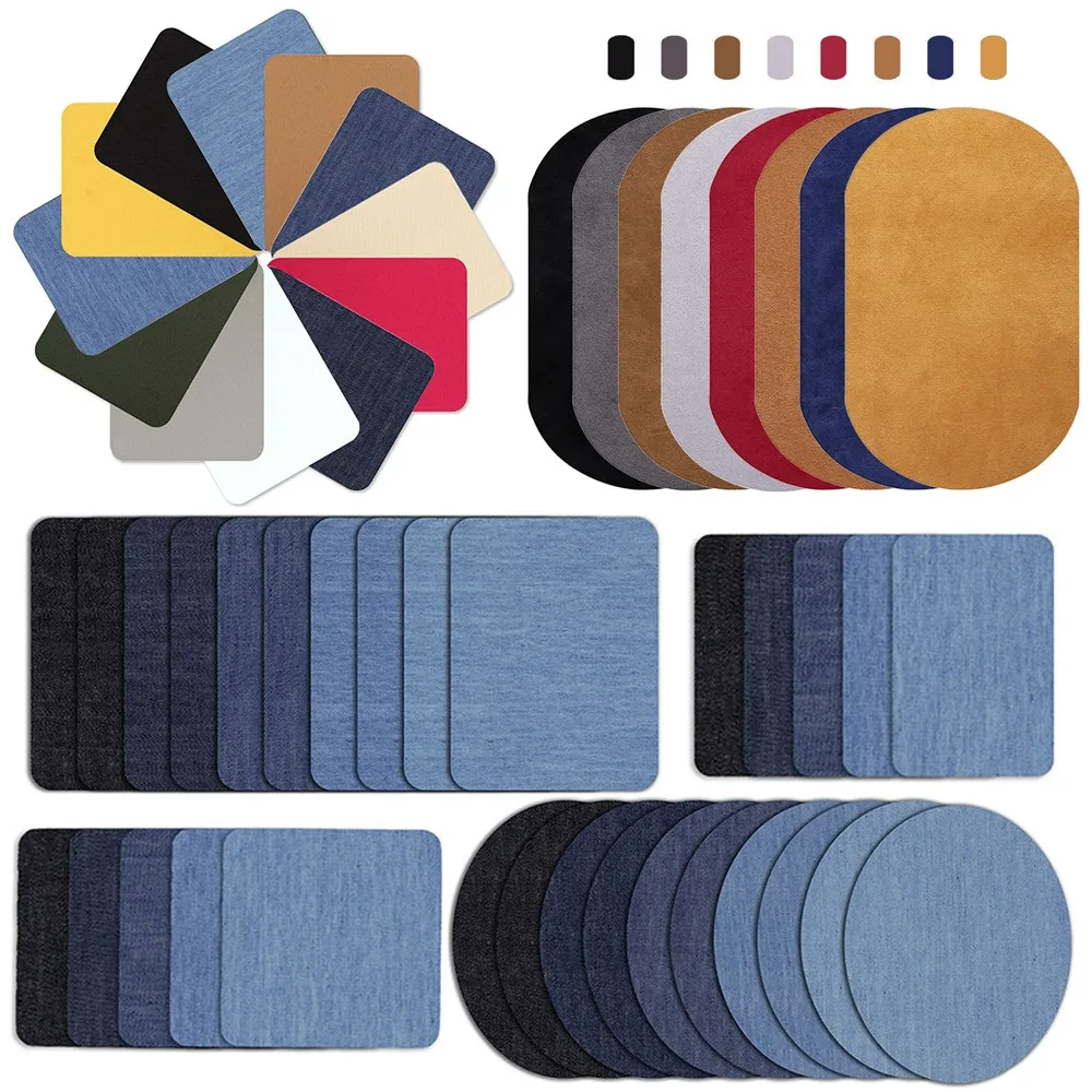 Eco-Friendly 5pcs Denim Patch Pack - Instant No Sew Repair for Ripped Jeans Jacket Elbows | DIY Clothes Upcycle Colorful Design
Eco-Friendly 5pcs Denim Patch Pack - Instant No Sew Repair for Ripped Jeans Jacket Elbows | DIY Clothes Upcycle Colorful Design
