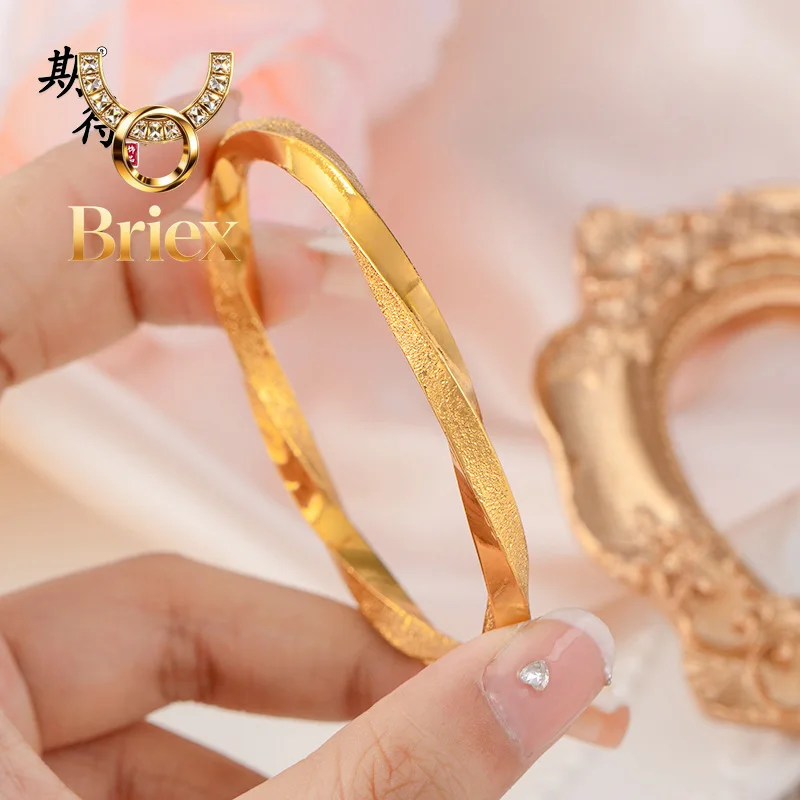 Briex Jewelry Luxury 24K 9999 Pure Gold real gold Women's Moebius Ring Bracelet Solid Frosted Bracelet
Briex Jewelry Luxury 24K 9999 Pure Gold real gold Women's Moebius Ring Bracelet Solid Frosted Bracelet