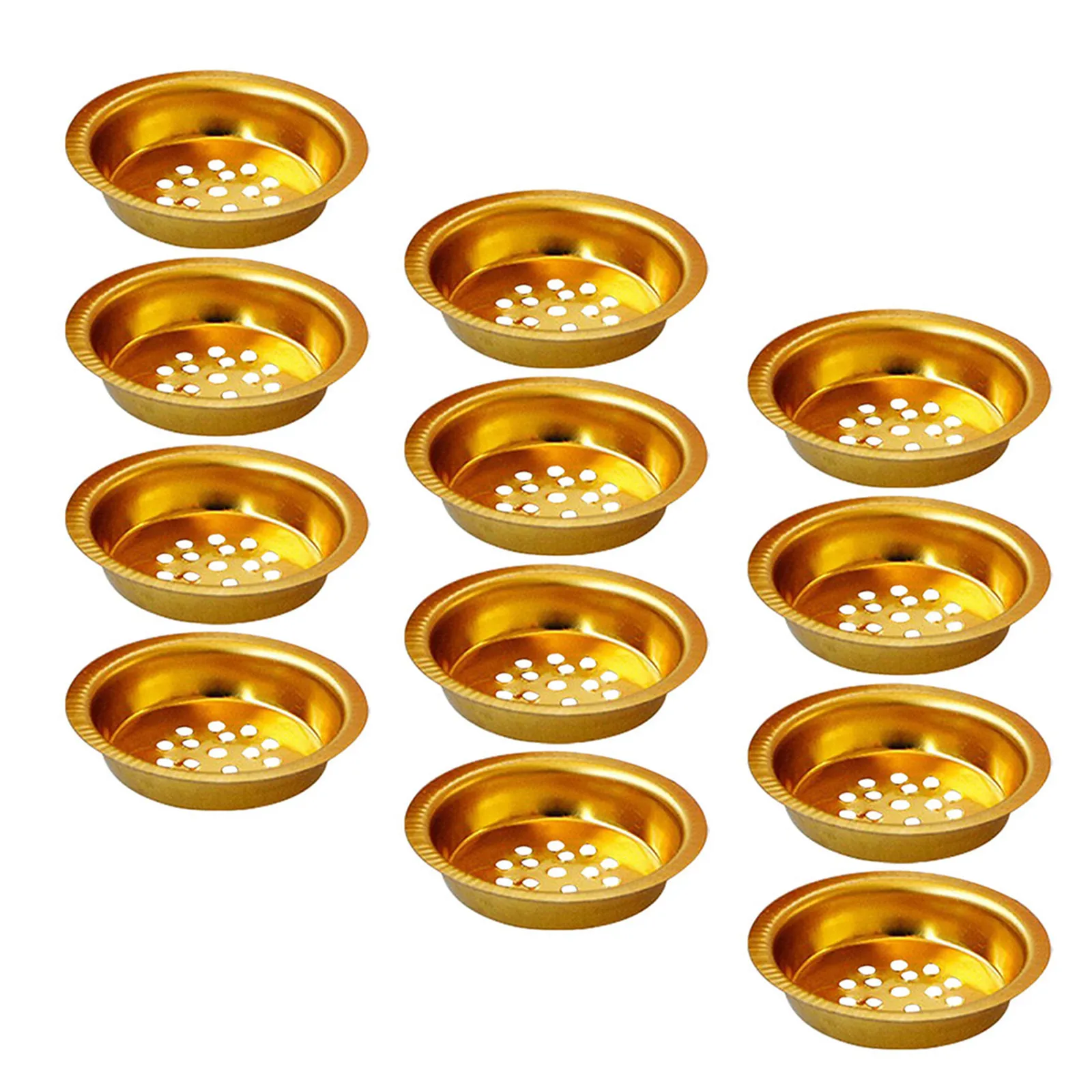 12Pcs Charcoal Screen Incense Burner Golden Iron Round Perforated Insert Universal Oud Resin Holder Censer Accessories
12Pcs Charcoal Screen Incense Burner Golden Iron Round Perforated Insert Universal Oud Resin Holder Censer Accessories
