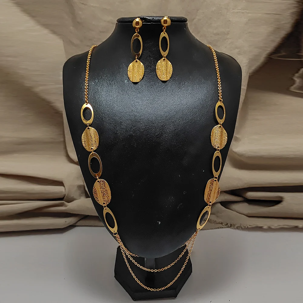 India Trendy Necklace&Earrings Bracelet Jewelry Set For Women Gold Color /Copper Jewelry Ethiopian Bridal Wedding/Party Gifts
India Trendy Necklace&Earrings Bracelet Jewelry Set For Women Gold Color /Copper Jewelry Ethiopian Bridal Wedding/Party Gifts