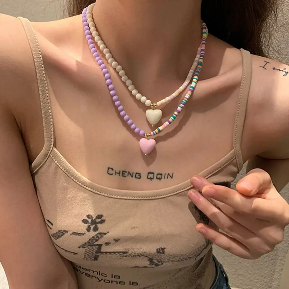 Alloy Sweater Chain Girls Gift Simple Korean Necklace Rainbow Color Necklace Love Heart Pendant Women Jewelry Accessories
Alloy Sweater Chain Girls Gift Simple Korean Necklace Rainbow Color Necklace Love Heart Pendant Women Jewelry Accessories