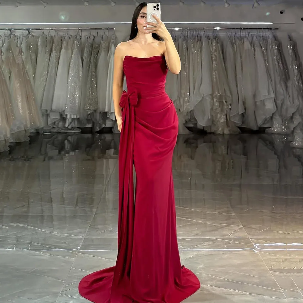 Msikoods Customized Red Graduation Gown Puffy Sleeve Off Shoulder Elegant Slit Prom Dress Beaded Mermaid Formal Evening Gown
Msikoods Customized Red Graduation Gown Puffy Sleeve Off Shoulder Elegant Slit Prom Dress Beaded Mermaid Formal Evening Gown