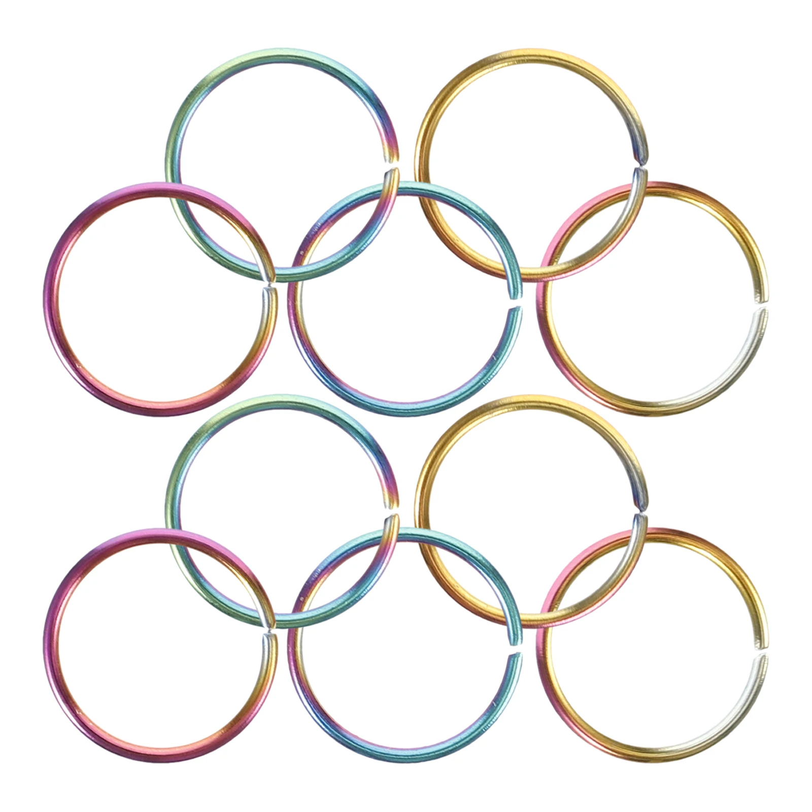 20 Pcs Electroplating Closed Ring Keychain Rings Keyrings for Crafting Accessories Metal Stainless Steel Jewelry Hanging
20 Pcs Electroplating Closed Ring Keychain Rings Keyrings for Crafting Accessories Metal Stainless Steel Jewelry Hanging