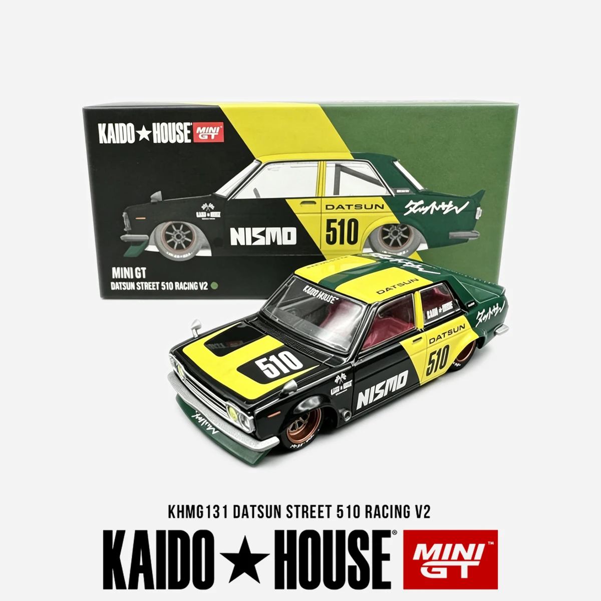KHMG131 in Stock 1:64 Datsun Street 510 Racing V2 Kaido House X MINI GT Diecast Collectible Car in Stock Ready To Ship
KHMG131 in Stock 1:64 Datsun Street 510 Racing V2 Kaido House X MINI GT Diecast Collectible Car in Stock Ready To Ship