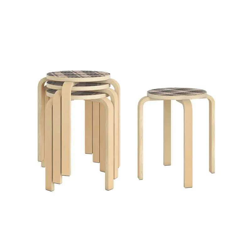 Set of 4 18 Inch Stackable Bentwood Dining Chairs with Round Top-Yellow
Set of 4 18 Inch Stackable Bentwood Dining Chairs with Round Top-Yellow