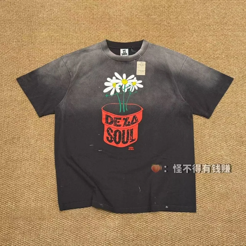 Authentic SAINT Plant-Print Washed Tee Black Hip-Hop Retro Casual Cotton Unisex Seamless T-Shirt
Authentic SAINT Plant-Print Washed Tee Black Hip-Hop Retro Casual Cotton Unisex Seamless T-Shirt