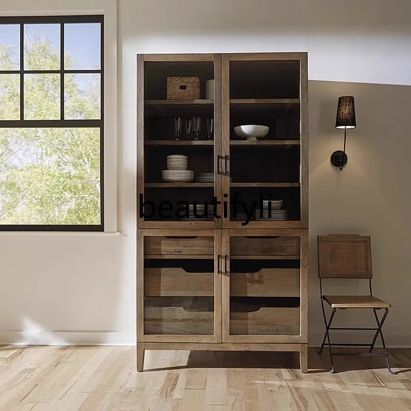 Nordic office study solid wood bookcase household living room floor partition screen retro multi-functional log bookshelf
Nordic office study solid wood bookcase household living room floor partition screen retro multi-functional log bookshelf