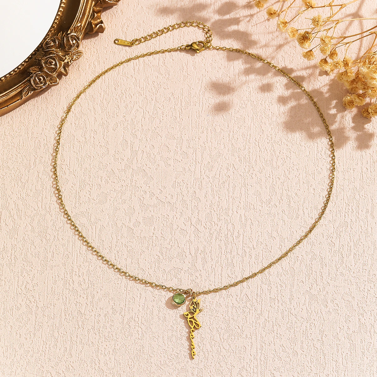 Custom Birth Month Flower Name Necklace Stainless Steel Nameplate Pendant Personalized Chain Necklace Women Birthday Gifts
Custom Birth Month Flower Name Necklace Stainless Steel Nameplate Pendant Personalized Chain Necklace Women Birthday Gifts