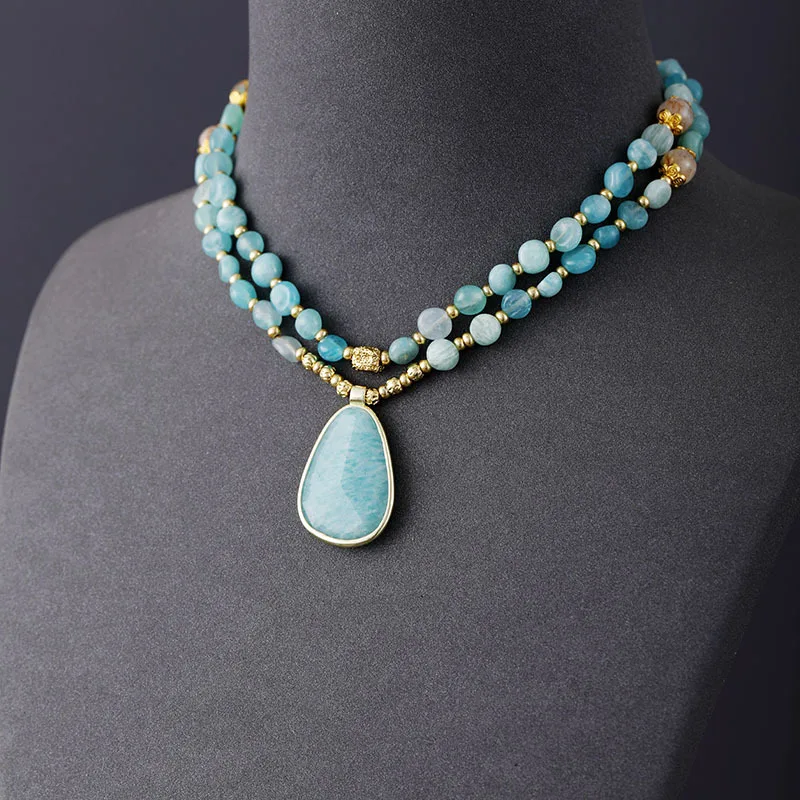 Tianhe Stone Natural Stone Bohemian Handmade Beaded Pendant Necklace Couple Jewelry
Tianhe Stone Natural Stone Bohemian Handmade Beaded Pendant Necklace Couple Jewelry