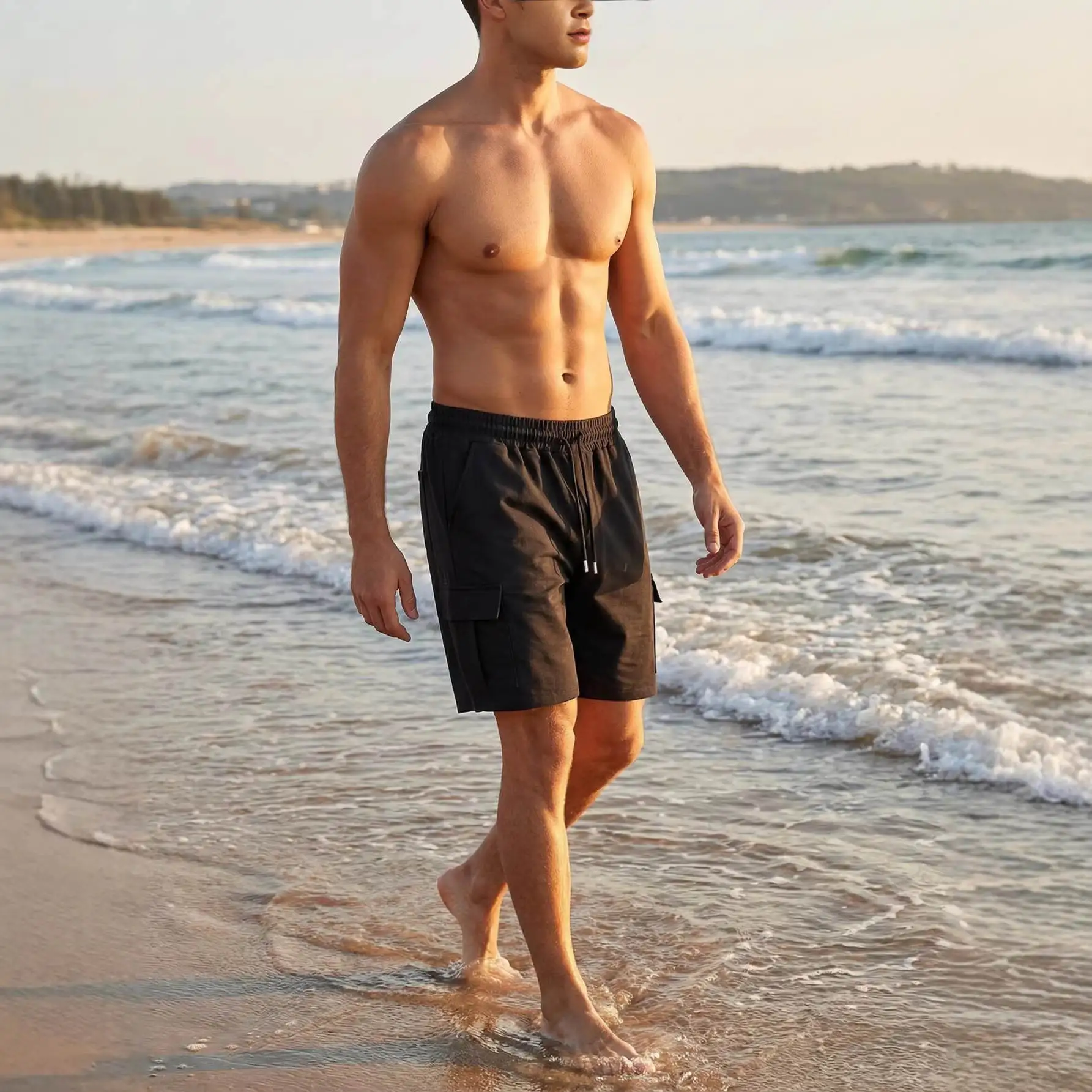 Men's Casual ort orts Elastic Multi-ket Pure Color Summer Workwear Cotton Blend Fabric Punk Sle Knee-High orts
Men's Casual ort orts Elastic Multi-ket Pure Color Summer Workwear Cotton Blend Fabric Punk Sle Knee-High orts