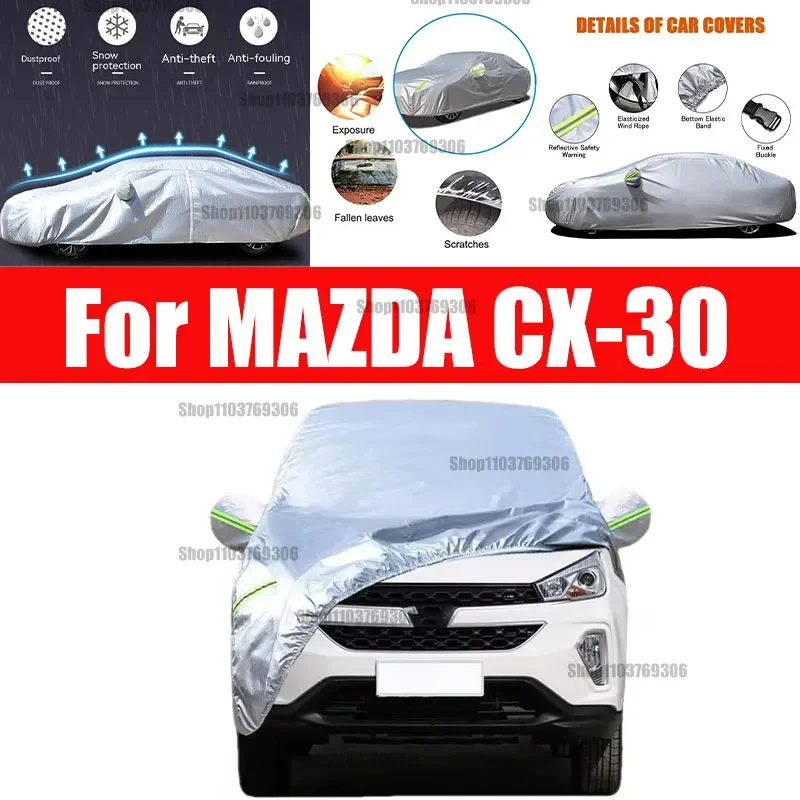For MAZDA CX-30 car Cover Dustproof Outdoor Indoor UV Snow Resistant Sun rain Protection waterproof hail cover for car
For MAZDA CX-30 car Cover Dustproof Outdoor Indoor UV Snow Resistant Sun rain Protection waterproof hail cover for car