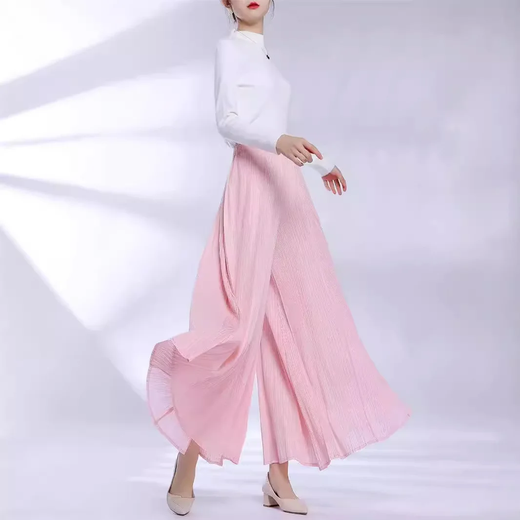 TOP QUALITY ISSEYS MIYAKES Elegant Fashion Pleated Wide Leg Casual Pants Autumn Hundred Loose Solid Color Pants
TOP QUALITY ISSEYS MIYAKES Elegant Fashion Pleated Wide Leg Casual Pants Autumn Hundred Loose Solid Color Pants