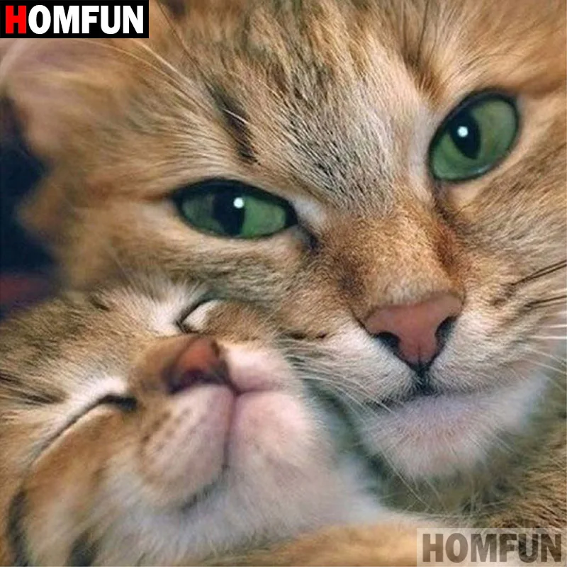HOMFUN 5D DIY Diamond Painting Full Square/Round Drill "Animal cat" 3D Embroidery Cross Stitch gift Home Decor A00938
HOMFUN 5D DIY Diamond Painting Full Square/Round Drill "Animal cat" 3D Embroidery Cross Stitch gift Home Decor A00938
