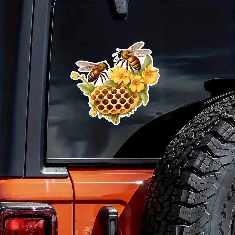 Waterproof Bee Stepping on Flowers Car Stickers for Rear Window Bumper Children's Room Door & Window Decor HE118
Waterproof Bee Stepping on Flowers Car Stickers for Rear Window Bumper Children's Room Door & Window Decor HE118