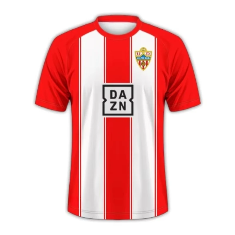 24_25 UD Almería Трикотажные изделия для дома и на выезде Спортивные повседневные футболки с 3D принтом, подходят для взрослых и детей
24_25 UD Almería Трикотажные изделия для дома и на выезде Спортивные повседневные футболки с 3D принтом, подходят для взрослых и детей