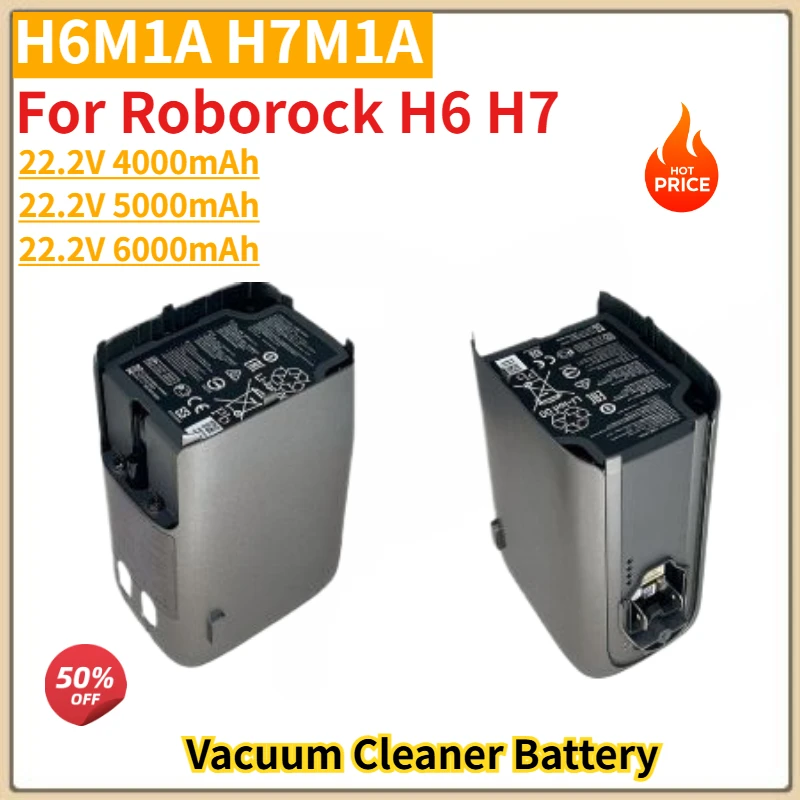 Высокое качество H6M1A H7M1A аккумулятор 22,2 В 6000 мАч для пылесоса Roborock H6 H7 совершенно новый сменный аккумулятор
Высокое качество H6M1A H7M1A аккумулятор 22,2 В 6000 мАч для пылесоса Roborock H6 H7 совершенно новый сменный аккумулятор