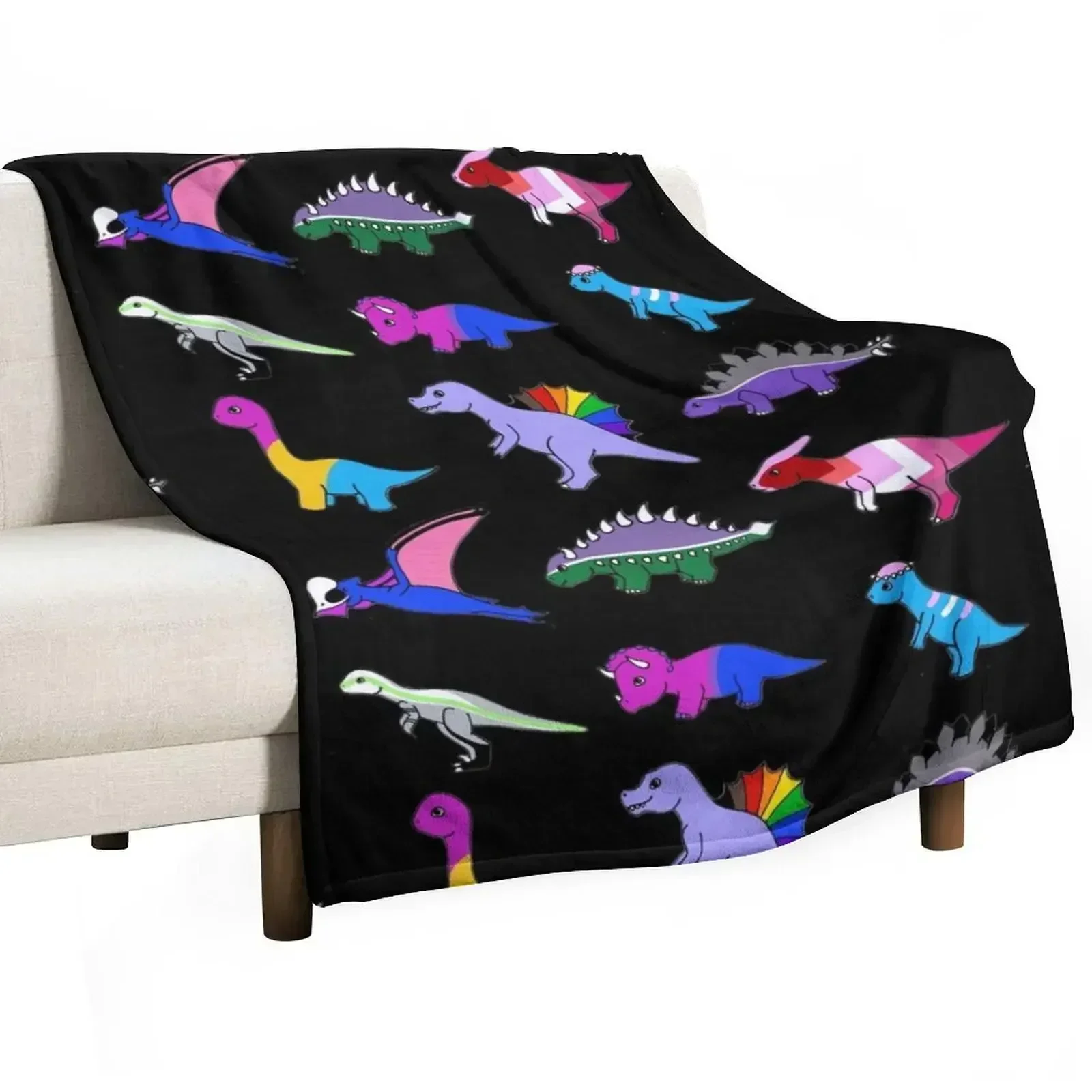 Pride Dinosaurs Throw Blanket Durable Warm Blanket for Daily Home Use
Pride Dinosaurs Throw Blanket Durable Warm Blanket for Daily Home Use