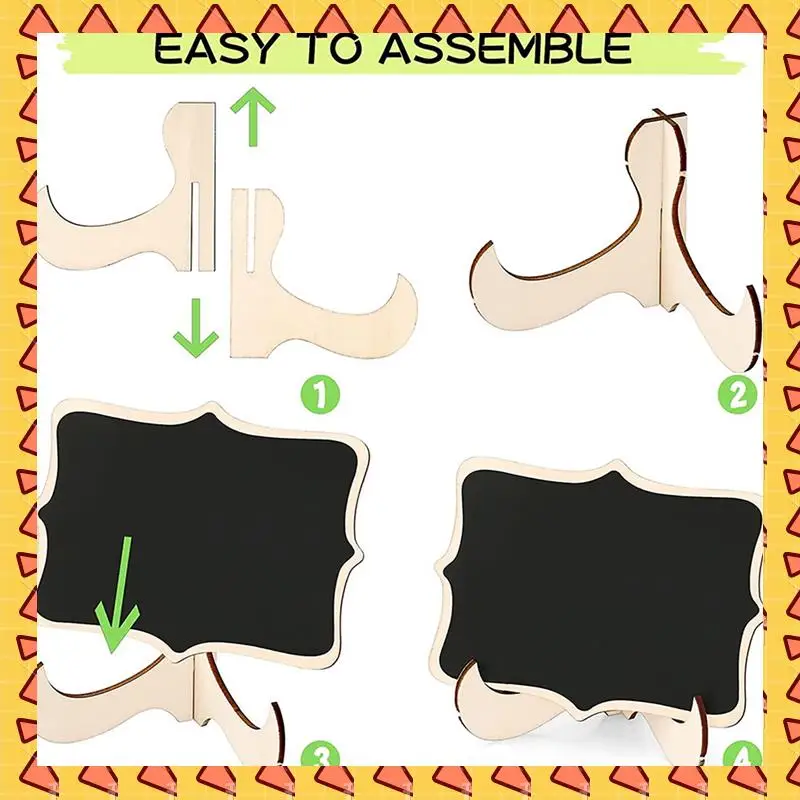 A008 Mini Chalkboard Sign 60 Pack Food Labels For Party Buffet, Wooden Small Chalk Board Signs With Easel Stand For Food Tags
A008 Mini Chalkboard Sign 60 Pack Food Labels For Party Buffet, Wooden Small Chalk Board Signs With Easel Stand For Food Tags