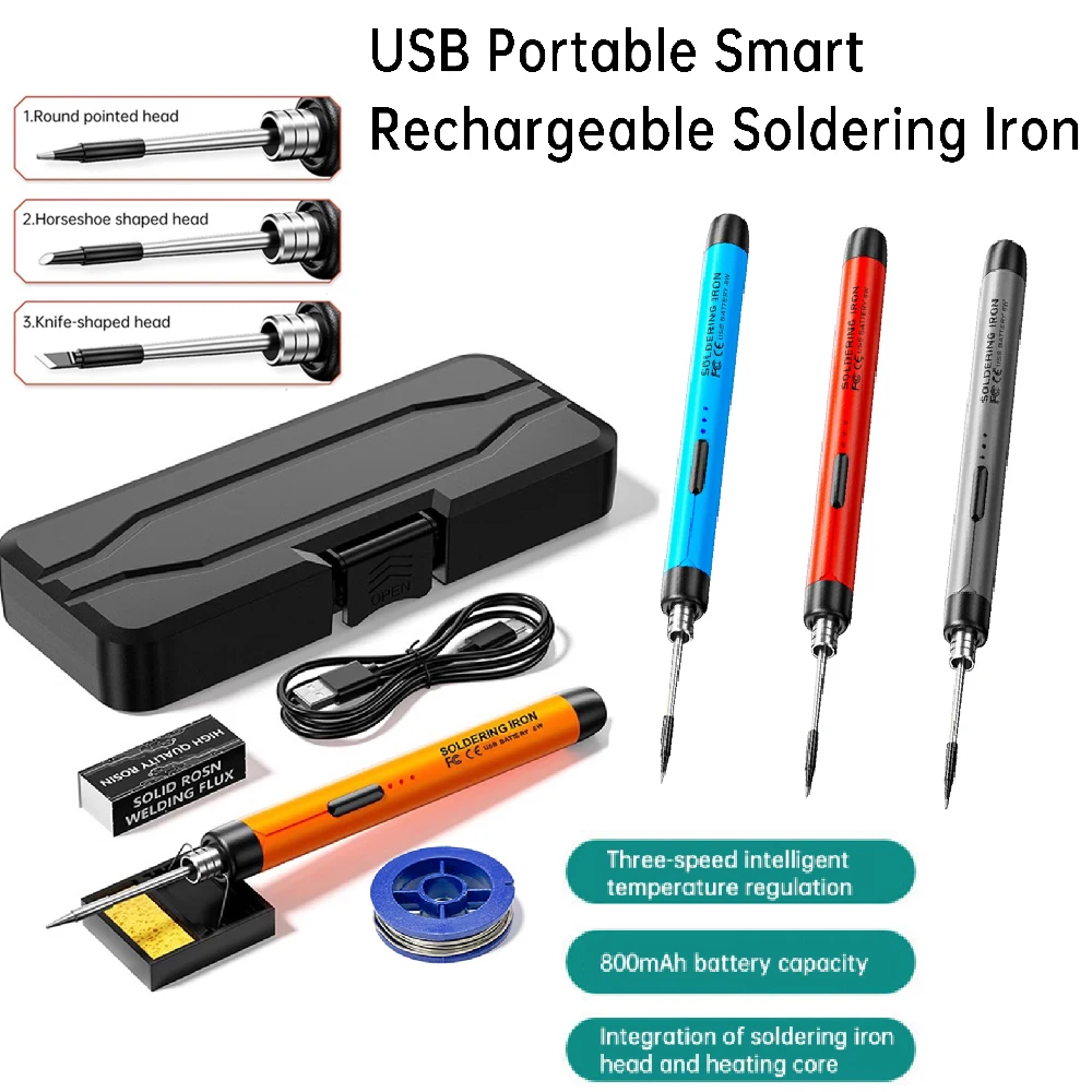 Беспроводной паяльник, ручка-ручка, портативный USB Type-C, 5 В, 8 Вт, комплект с электроприводом, перезаряжаемый и 3-уровневая регулировка температуры
Беспроводной паяльник, ручка-ручка, портативный USB Type-C, 5 В, 8 Вт, комплект с электроприводом, перезаряжаемый и 3-уровневая регулировка температуры
