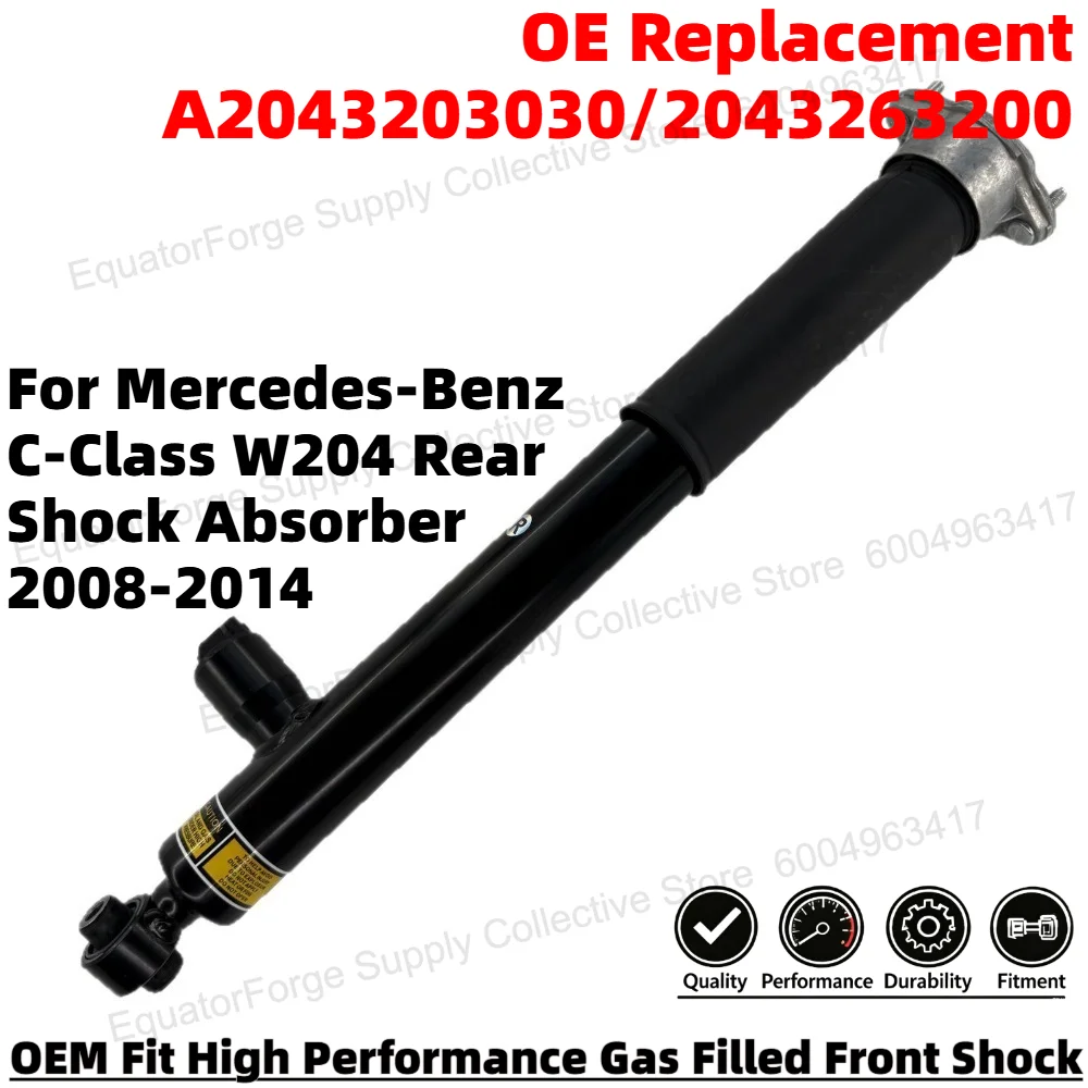 Direct Fit High Stability Premium Durable Rear Shock Absorber for Mercedes-Benz C-Class W204 OE Number A2043203030/2043263200
Direct Fit High Stability Premium Durable Rear Shock Absorber for Mercedes-Benz C-Class W204 OE Number A2043203030/2043263200