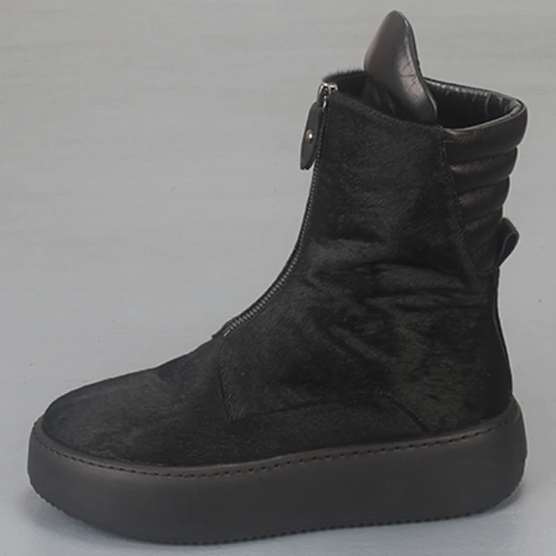 New Fashion Horse Fur Leather Comfortable and Versatile Black Genuine Thick Sole Men's Motorcycle Rider Boots
New Fashion Horse Fur Leather Comfortable and Versatile Black Genuine Thick Sole Men's Motorcycle Rider Boots