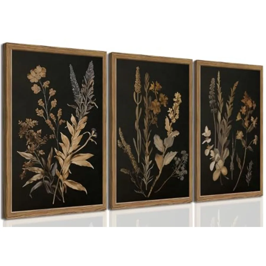 Vintage Botanical Wall Art Set of 3 Moody Prints with Wood Frame Plant Academia Aesthetic Gallery Painting Wall Decor for Livin
Vintage Botanical Wall Art Set of 3 Moody Prints with Wood Frame Plant Academia Aesthetic Gallery Painting Wall Decor for Livin