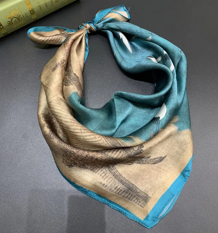 53×53cm 100% Mulberry Silk Satin Scarf For Women Luxury Brand Square Small Size Smooth Soft Travel Shawl And Wraps Spring Autumn
53×53cm 100% Mulberry Silk Satin Scarf For Women Luxury Brand Square Small Size Smooth Soft Travel Shawl And Wraps Spring Autumn