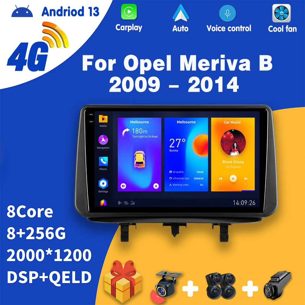 Автомобильный радиоприемник Carplay Android13 для Opel Meriva B 2009-2014, мультимедийный видеоплеер, навигация, GPS, автомобильное радио, стерео, DVD, No 2Din
Автомобильный радиоприемник Carplay Android13 для Opel Meriva B 2009-2014, мультимедийный видеоплеер, навигация, GPS, автомобильное радио, стерео, DVD, No 2Din