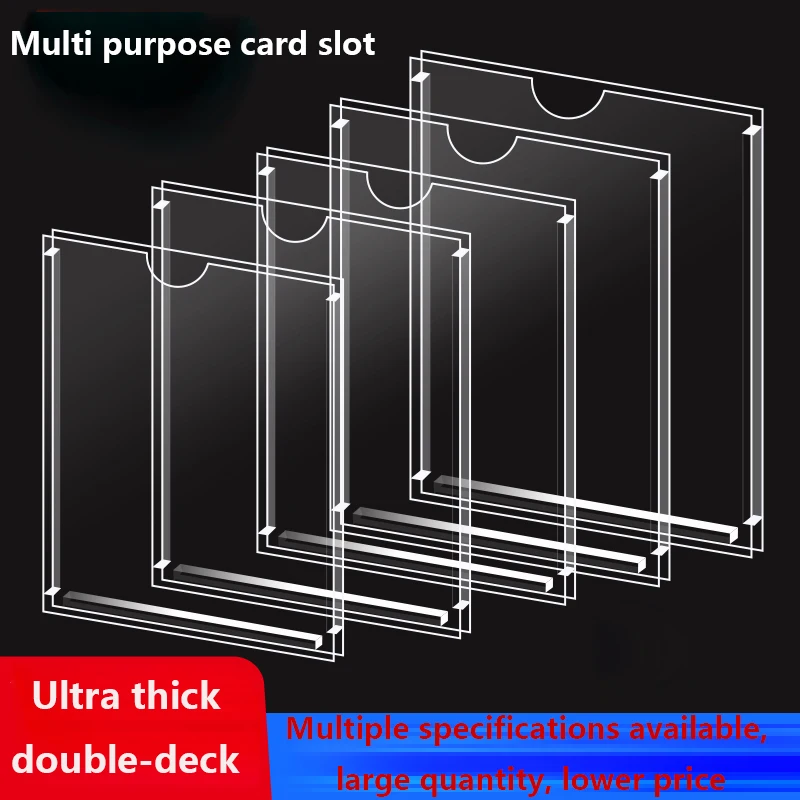 2 A4 A5 A6 acrylic card slot wall mounted sign racks made of transparent plastic, suitable for offices, homes, shops, and restau
2 A4 A5 A6 acrylic card slot wall mounted sign racks made of transparent plastic, suitable for offices, homes, shops, and restau