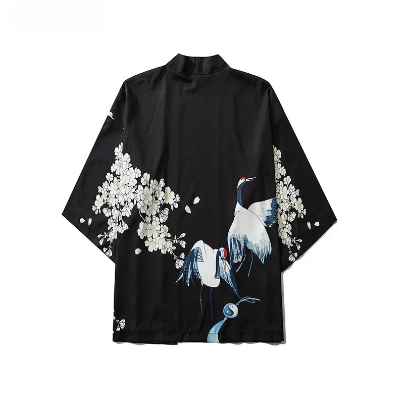 Samurai Crane Japanese Style Kimono Haori Men Women Cardigan Chinese Traditional Japanese Clothing Asian Kawaii Cosplay Yukata
Samurai Crane Japanese Style Kimono Haori Men Women Cardigan Chinese Traditional Japanese Clothing Asian Kawaii Cosplay Yukata