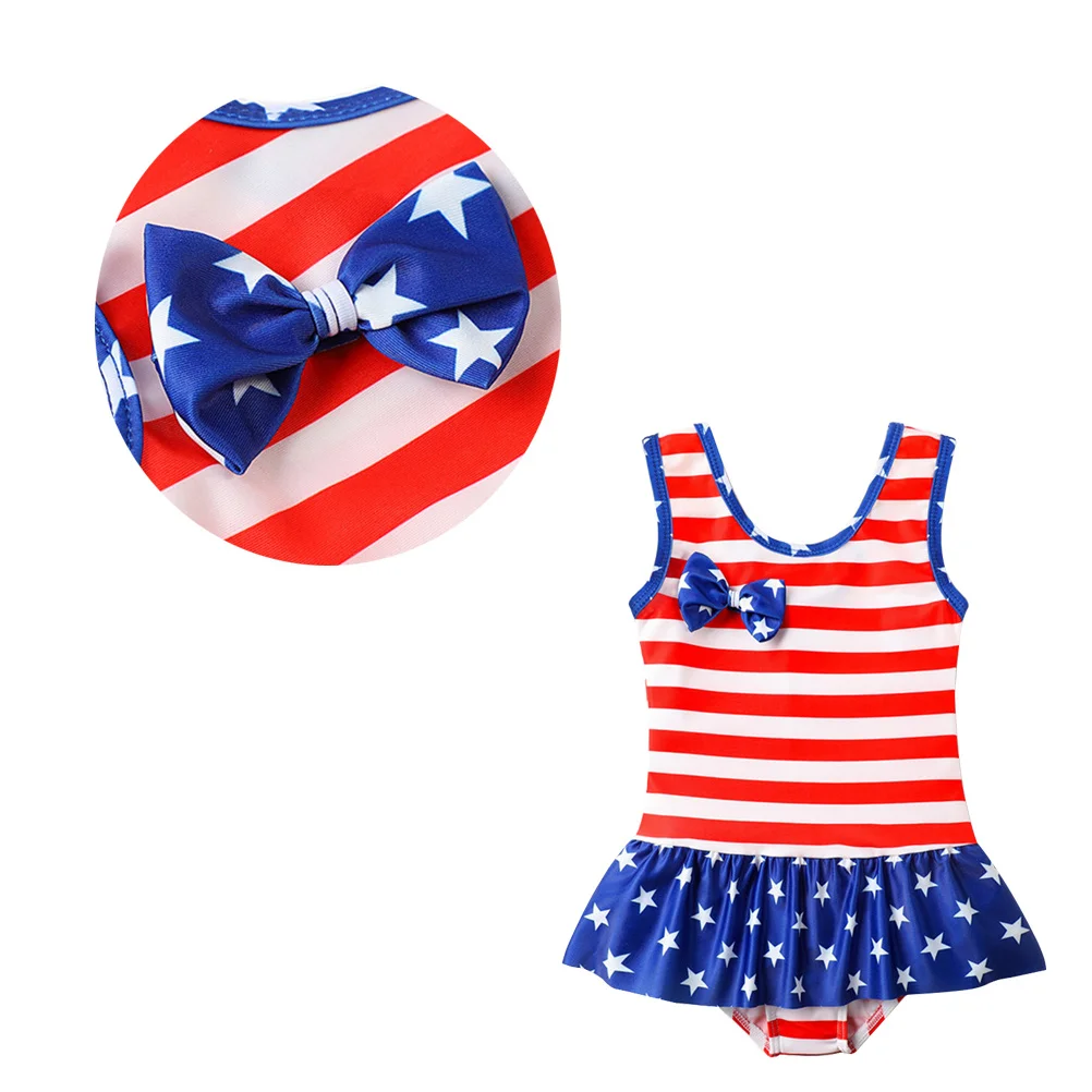 America Flag Swimsuit Flouncing Lace One-Piece Girl Bathing Suit Baby Girl Toddler Jumpsuit Beach Swimming Costume 5-6 Years
America Flag Swimsuit Flouncing Lace One-Piece Girl Bathing Suit Baby Girl Toddler Jumpsuit Beach Swimming Costume 5-6 Years