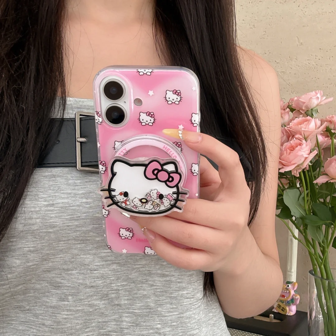 Gradient heart Hello Kitty Magsafe Wireless Charge Phone Case For iPhone14 16 Pro Max fun Cat Shake Magnetic Grip Holder Cover
Gradient heart Hello Kitty Magsafe Wireless Charge Phone Case For iPhone14 16 Pro Max fun Cat Shake Magnetic Grip Holder Cover