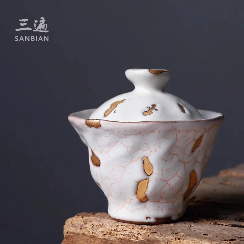 Insect Infested Zhino Handmade Bowl, Japanese Irregular Kung Fu Tea Cup, Gold Cracked Bowl
Insect Infested Zhino Handmade Bowl, Japanese Irregular Kung Fu Tea Cup, Gold Cracked Bowl