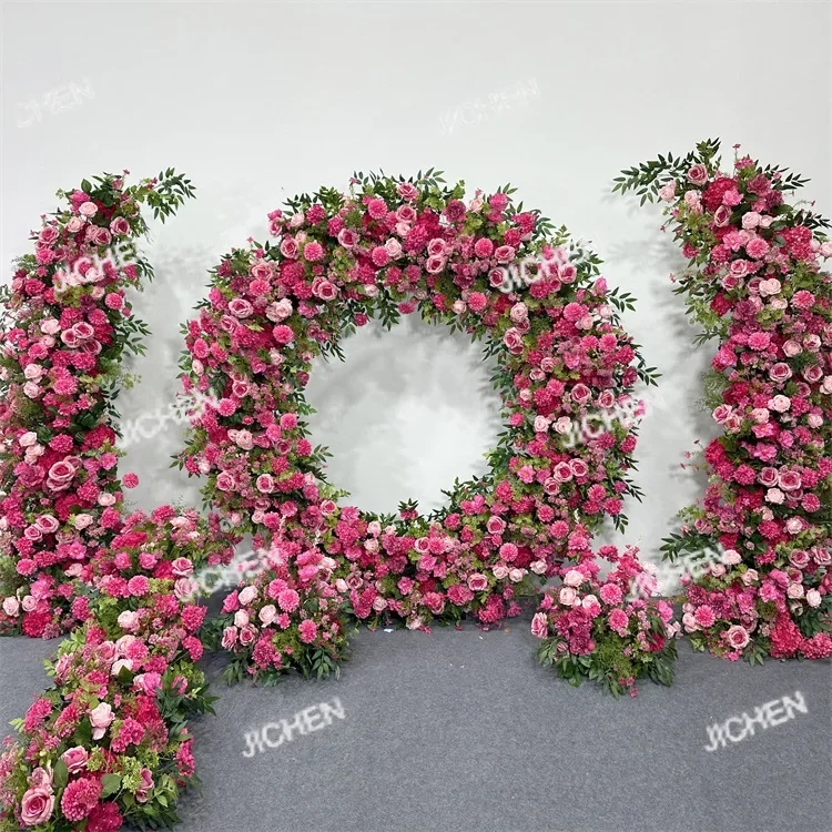 HSRound Flower Arch Exhibition Hall Decorative Background Pink Wedding Arrangement Background Simulation Flower Arch
HSRound Flower Arch Exhibition Hall Decorative Background Pink Wedding Arrangement Background Simulation Flower Arch
