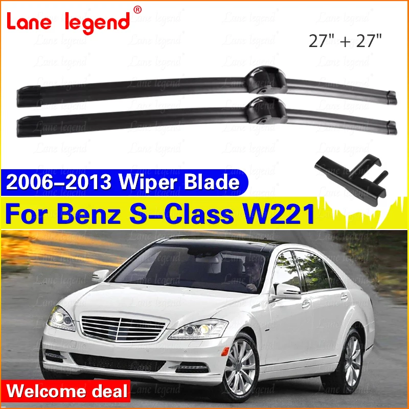 Wiper LHD Front Wiper Blades For Mercedes Benz S-Class W221 2006 - 2013 Windshield Windscreen Clean Window Brush 27"+27"
Wiper LHD Front Wiper Blades For Mercedes Benz S-Class W221 2006 - 2013 Windshield Windscreen Clean Window Brush 27"+27"