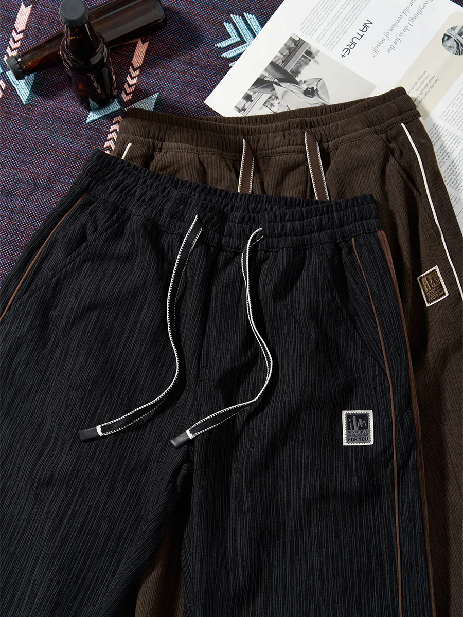 American Retro Corduroy Heavyweight Sweatpants, Casual Pants, High-End Men's Autumn And Winter Style, Loose Fit, Straight Leg
American Retro Corduroy Heavyweight Sweatpants, Casual Pants, High-End Men's Autumn And Winter Style, Loose Fit, Straight Leg