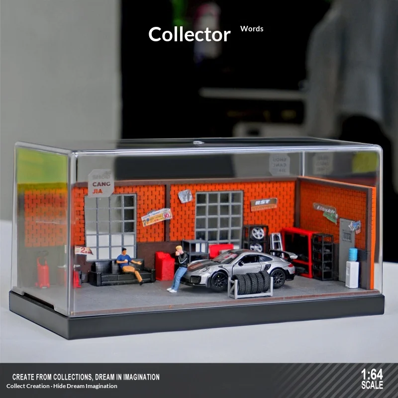 Диорама автомастерской в масштабе 1:64 от Collector's – пылезащитный витринный кейс с 2 фигурками и аксессуарами для сцены
Диорама автомастерской в масштабе 1:64 от Collector's – пылезащитный витринный кейс с 2 фигурками и аксессуарами для сцены