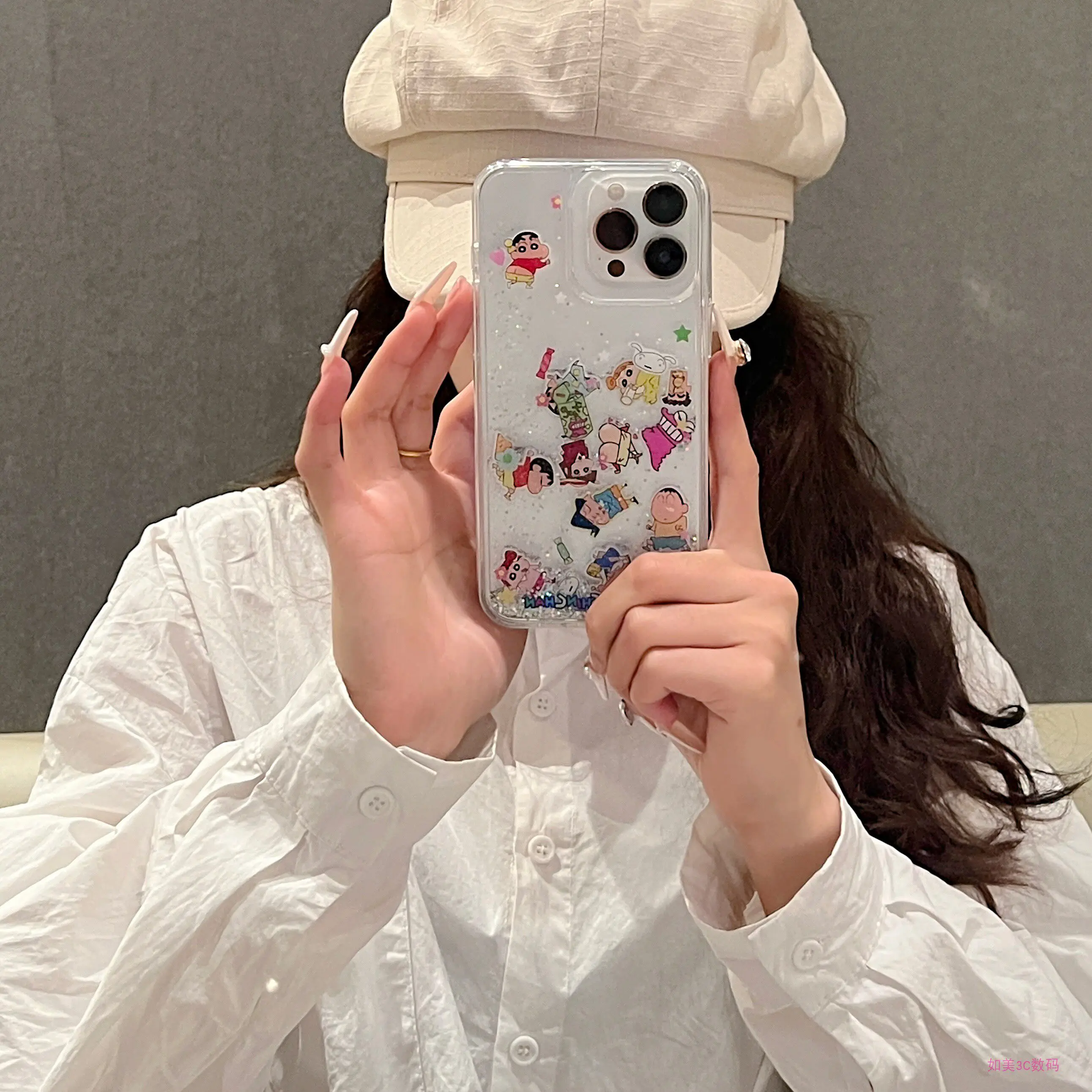 Cute Cartoon Japan Anime Crayon Shin chan Bling Glitter Quicksand Phone Case For iPhone 17 16 15 14 13 Pro Max Clear Hard Cover
Cute Cartoon Japan Anime Crayon Shin chan Bling Glitter Quicksand Phone Case For iPhone 17 16 15 14 13 Pro Max Clear Hard Cover