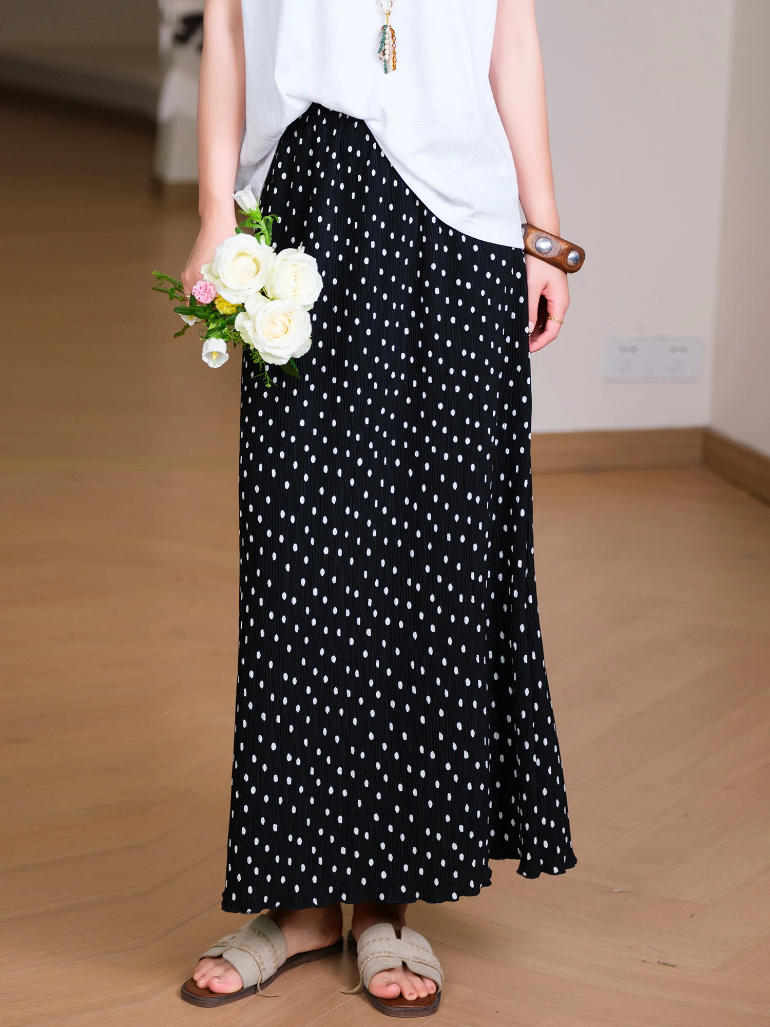 Comfortable Versatile Elastic Waist Printed Skirt by Little Ear 14 Colors Available Casual Style Polyester Fiber Loose Fit
Comfortable Versatile Elastic Waist Printed Skirt by Little Ear 14 Colors Available Casual Style Polyester Fiber Loose Fit