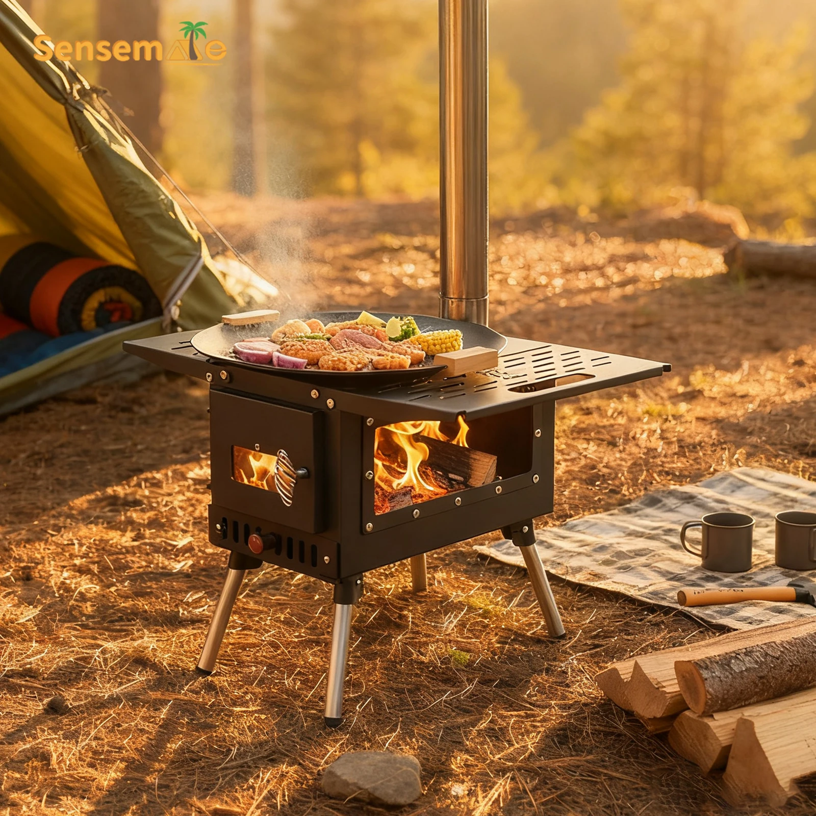 Палатка-нагреватель, складная походная печь с дымоходом, портативная большая стеклянная оконная костра из нержавеющей стали для подледной рыбалки, пешего туризма
Палатка-нагреватель, складная походная печь с дымоходом, портативная большая стеклянная оконная костра из нержавеющей стали для подледной рыбалки, пешего туризма