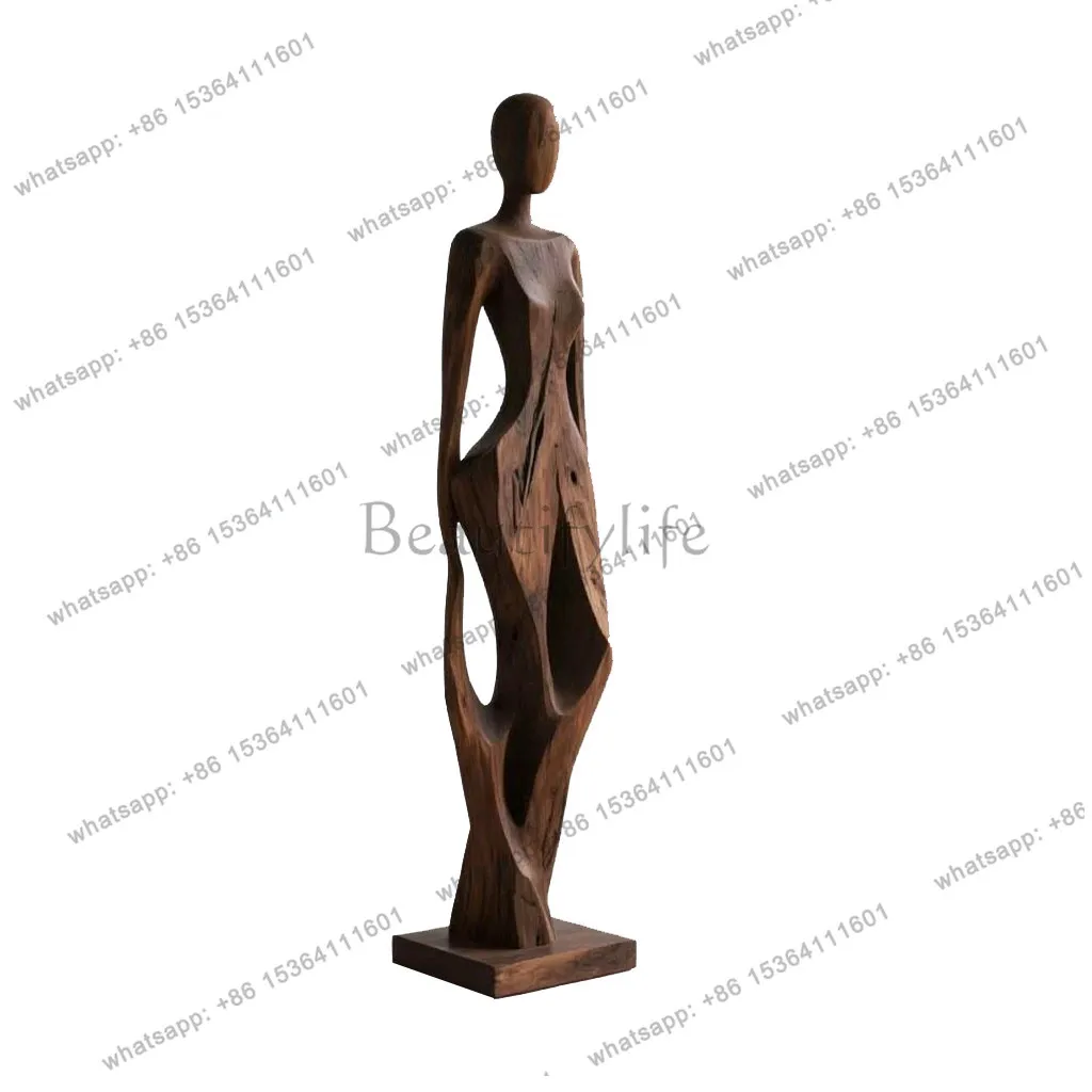 Hotel lobby wood carving large Muse statue villa clubhouse abstract figure floor decoration
Hotel lobby wood carving large Muse statue villa clubhouse abstract figure floor decoration