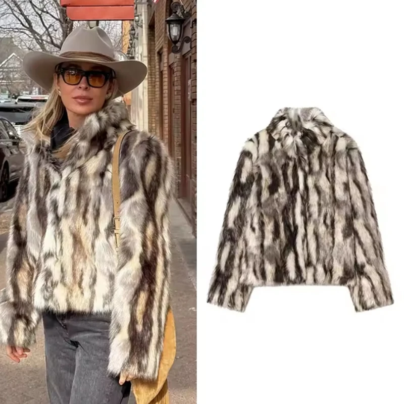 Женское шикарное пушистое пальто из искусственного меха большого размера 2025 года, женская одежда, зимняя меховая куртка, пальто из искусственного меха
Женское шикарное пушистое пальто из искусственного меха большого размера 2025 года, женская одежда, зимняя меховая куртка, пальто из искусственного меха