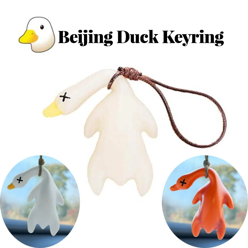 Funny Color Change Roast Duck Photochromic Pendant Cartoon Kawaii Car Keychain Backpack Decoration Rear View Mirror Pendant Gift
Funny Color Change Roast Duck Photochromic Pendant Cartoon Kawaii Car Keychain Backpack Decoration Rear View Mirror Pendant Gift