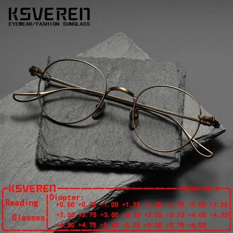 Fashion Comfortable Round Glasses Retro Pure Titanium Luxury For Men Reading Glasses Optical Prescription Glasses Frames
Fashion Comfortable Round Glasses Retro Pure Titanium Luxury For Men Reading Glasses Optical Prescription Glasses Frames