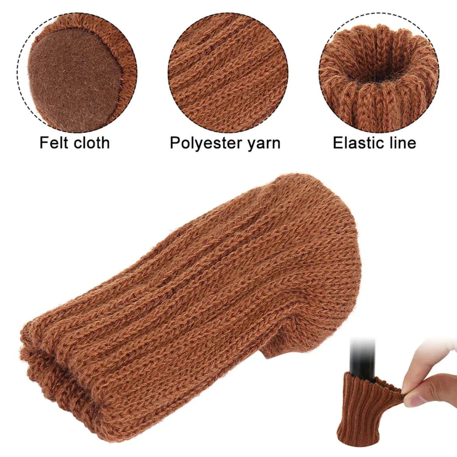 24Pcs Knitting Chair Leg Cover Elastic Table Foot Socks Non-Slip Anti-Noise Floor Protectors Pad Chair Socks Decor
24Pcs Knitting Chair Leg Cover Elastic Table Foot Socks Non-Slip Anti-Noise Floor Protectors Pad Chair Socks Decor