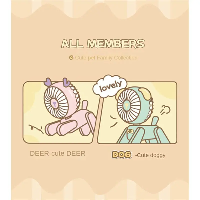 HGHO Mini Desktop Decoration Fans Cute Pet Deer Rechargeable USB Small Electric Fan Student Dormitory Decoration Fan Green
HGHO Mini Desktop Decoration Fans Cute Pet Deer Rechargeable USB Small Electric Fan Student Dormitory Decoration Fan Green