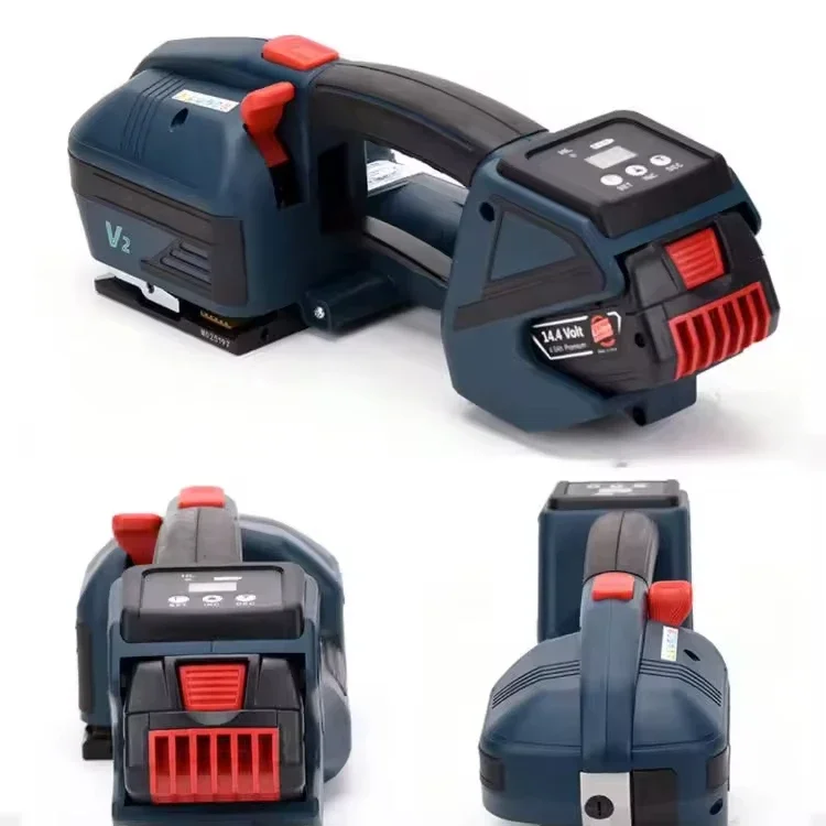Factory Sales Battery Powered Electric Handheld Plastic Steel Strapping Machine Tool for PET/PP Straps
Factory Sales Battery Powered Electric Handheld Plastic Steel Strapping Machine Tool for PET/PP Straps
