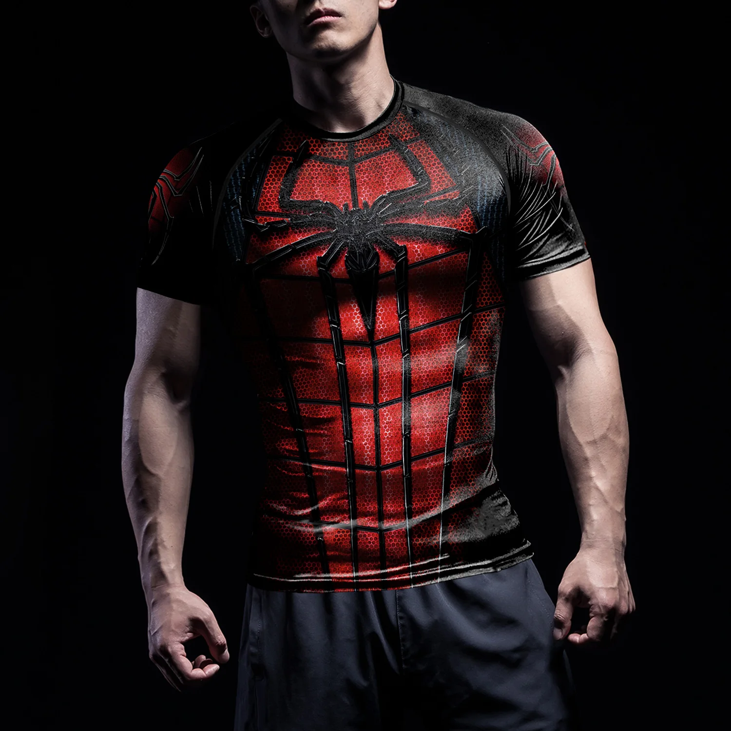 Superhero Men T-Shirt Fashion Comics Spider Cosplay Costumes Compression Gym Fitness Tops Tees Male Sport Sportwear T Shirt
Superhero Men T-Shirt Fashion Comics Spider Cosplay Costumes Compression Gym Fitness Tops Tees Male Sport Sportwear T Shirt