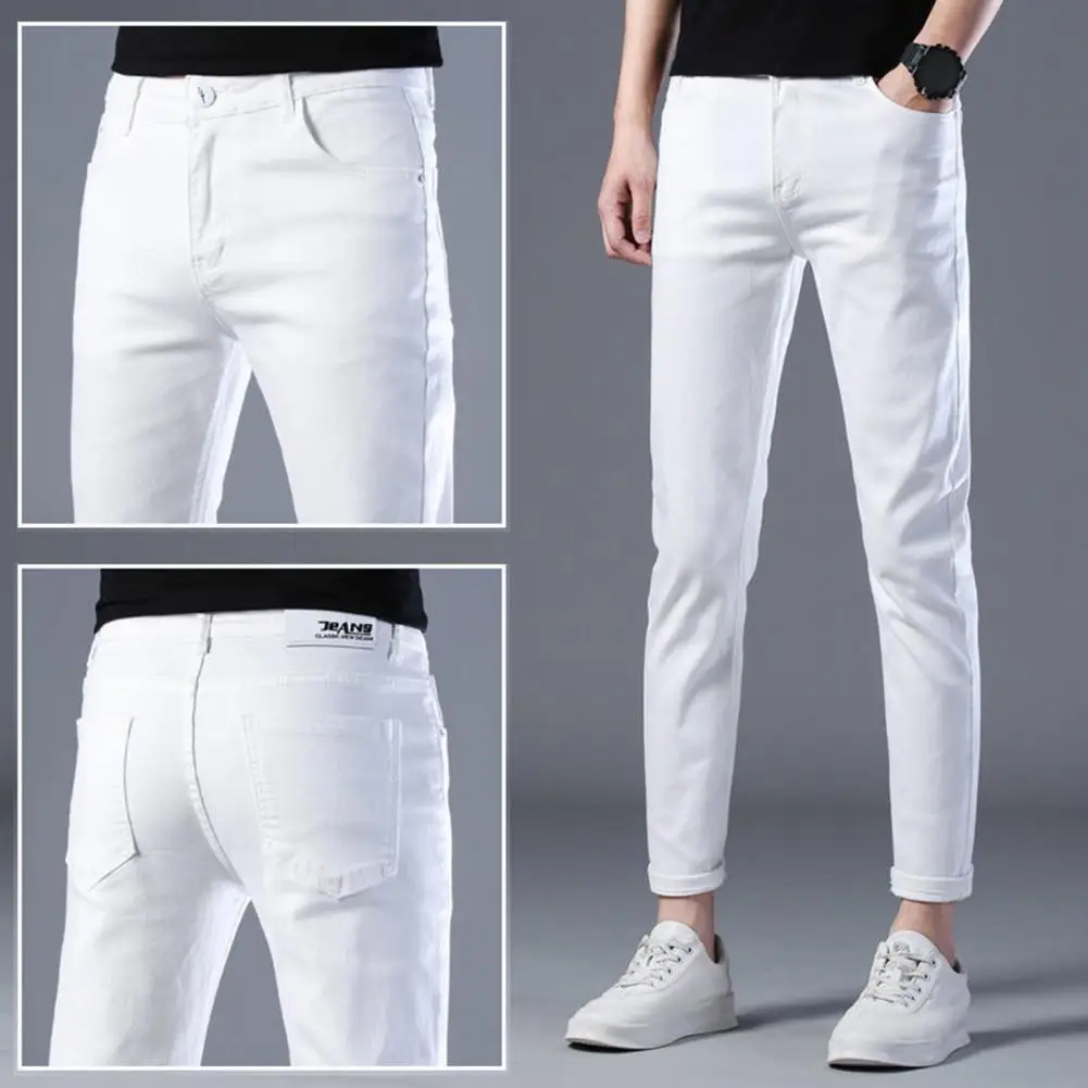 Solid Color Pants Business Style Men's Slim Fit Pants with Elastic Pockets Breathable Fabric for Comfortable All-day Wear Secure
Solid Color Pants Business Style Men's Slim Fit Pants with Elastic Pockets Breathable Fabric for Comfortable All-day Wear Secure