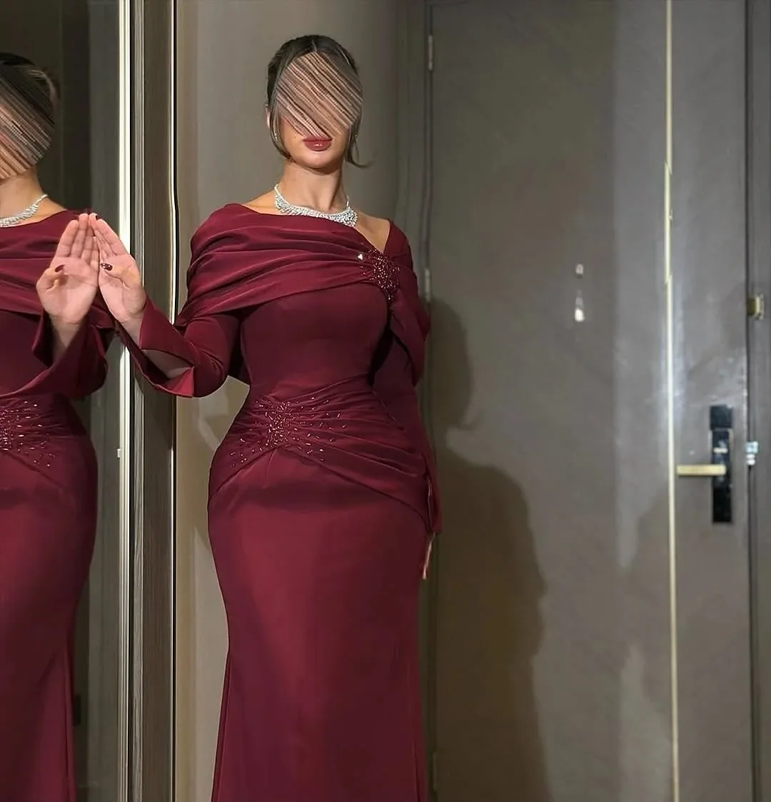 Customized Elegant Off-the-shoulder Prom Gown Burgundy Beaded Wedding Party Evening Dress Floor-length Formal Occasion Dresses
Customized Elegant Off-the-shoulder Prom Gown Burgundy Beaded Wedding Party Evening Dress Floor-length Formal Occasion Dresses